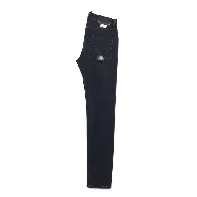 JEANS STRETCH SKINNY Man Denim Black 