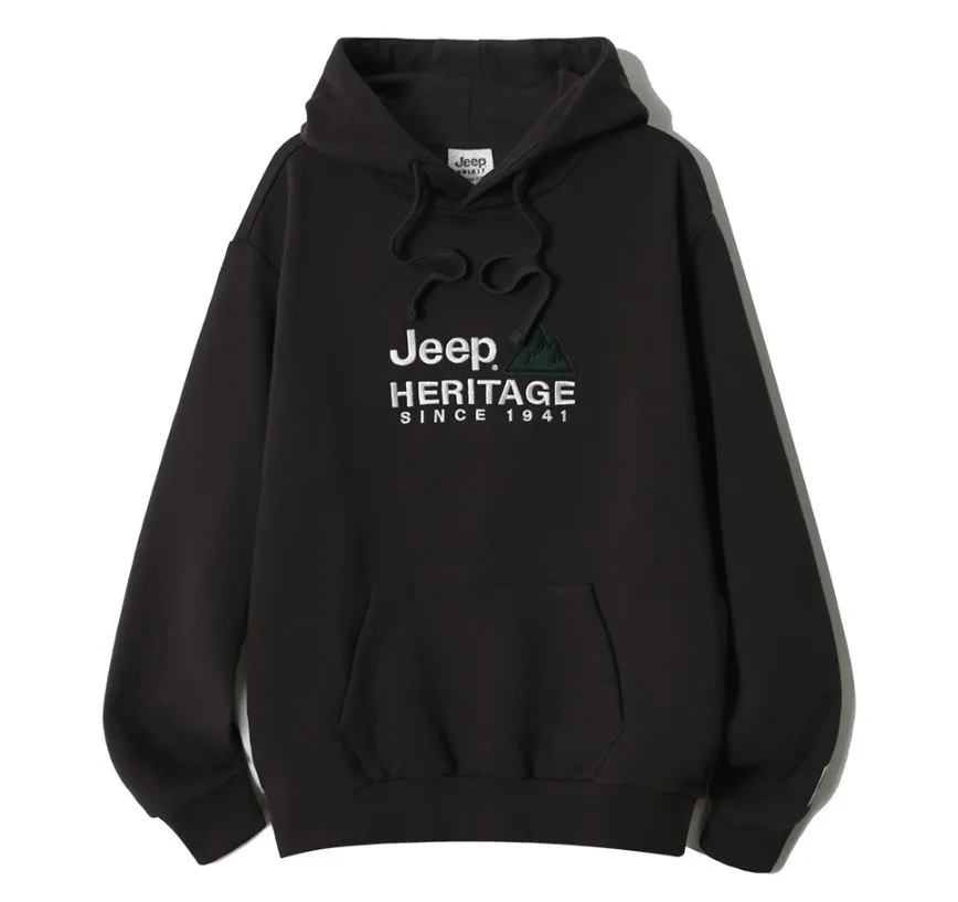 JEEP  |Unisex Street Style Long Sleeves Plain Cotton