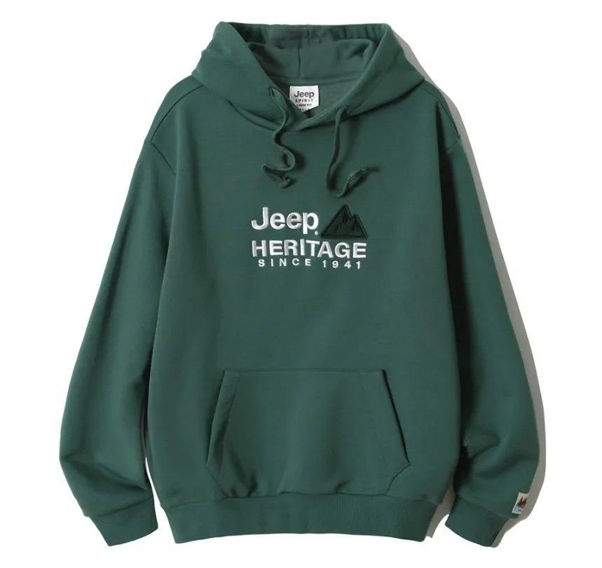 JEEP  |Unisex Street Style Long Sleeves Plain Cotton