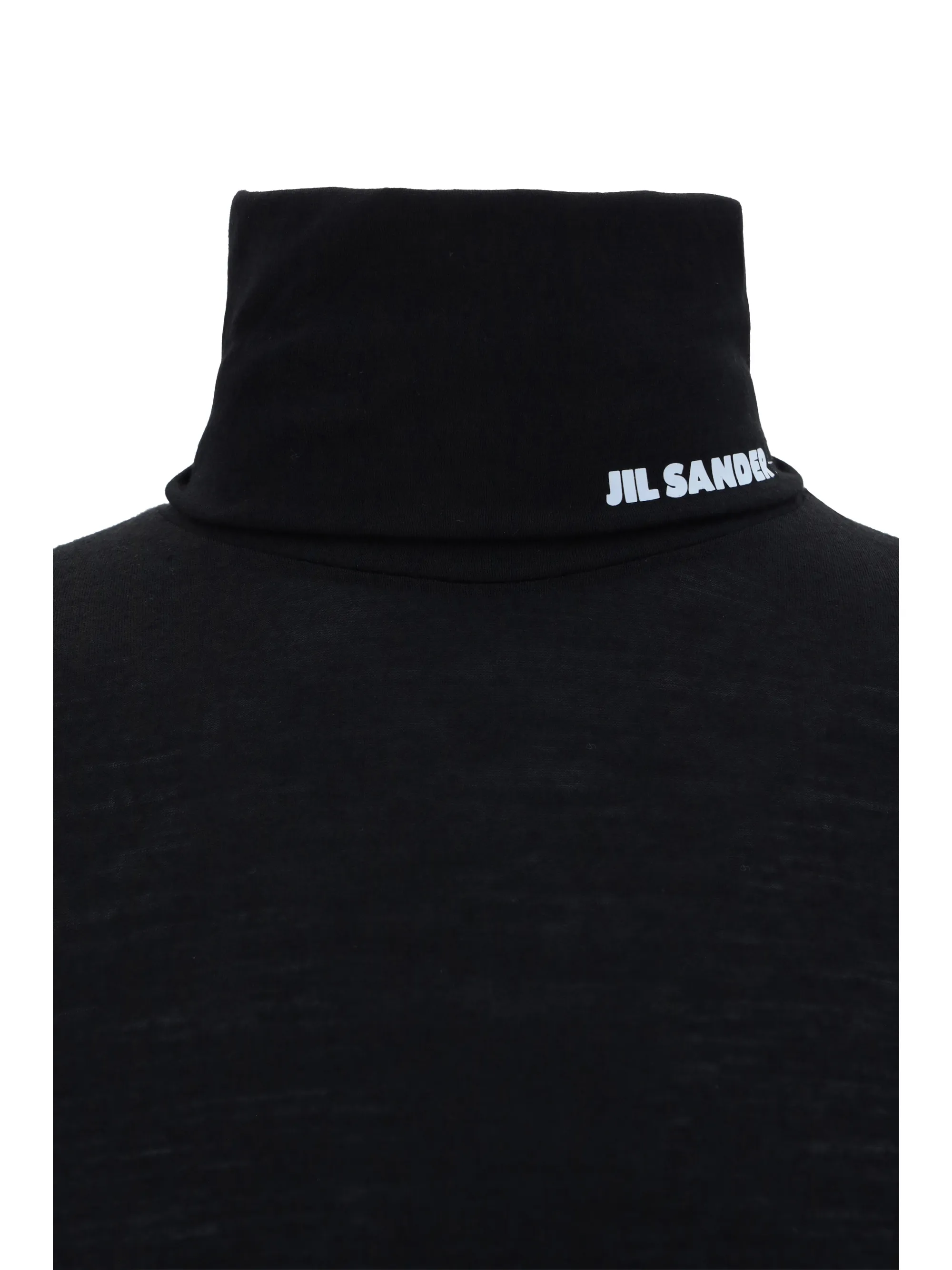 Jil Sander  |Monogram Wool Long Sleeves Plain Long Sleeve T-shirt Logo