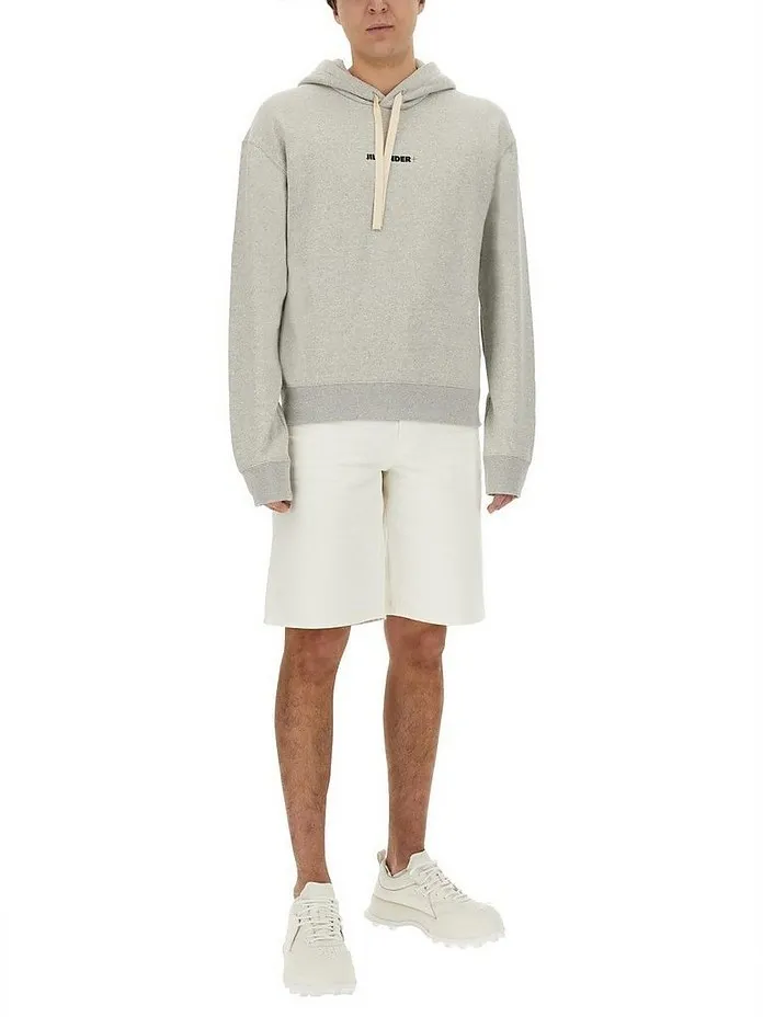 Jil Sander  |Pullovers Long Sleeves Plain Cotton Oversized Logo Designers