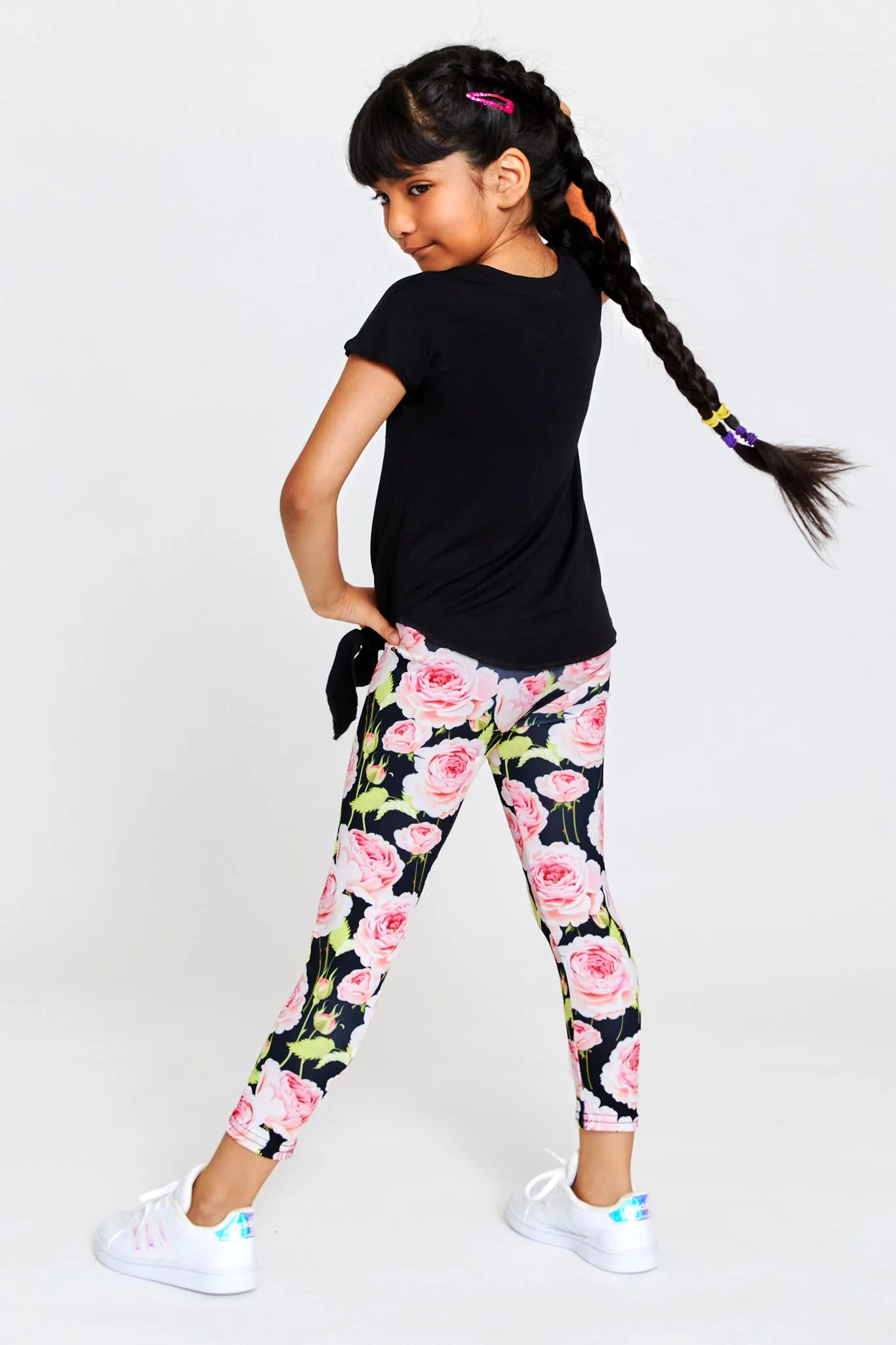 Kids Leggings in Roses