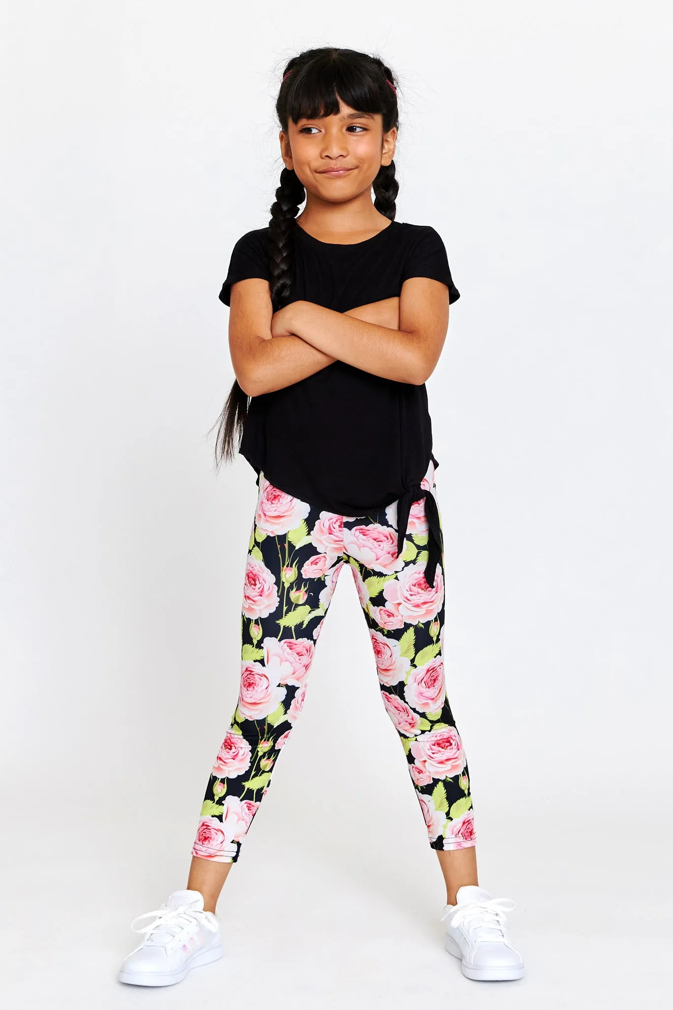 Kids Leggings in Roses