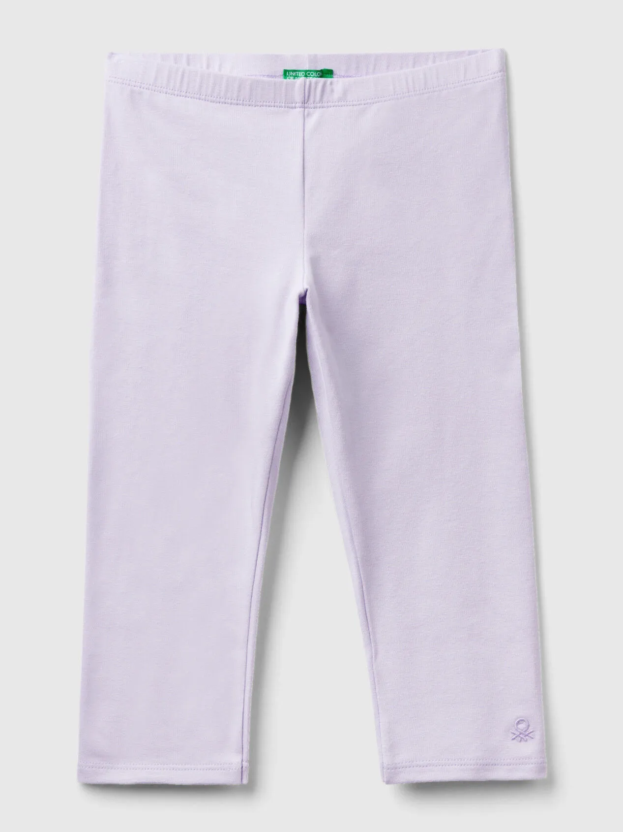 Knee-length leggings - Lilac | Benetton