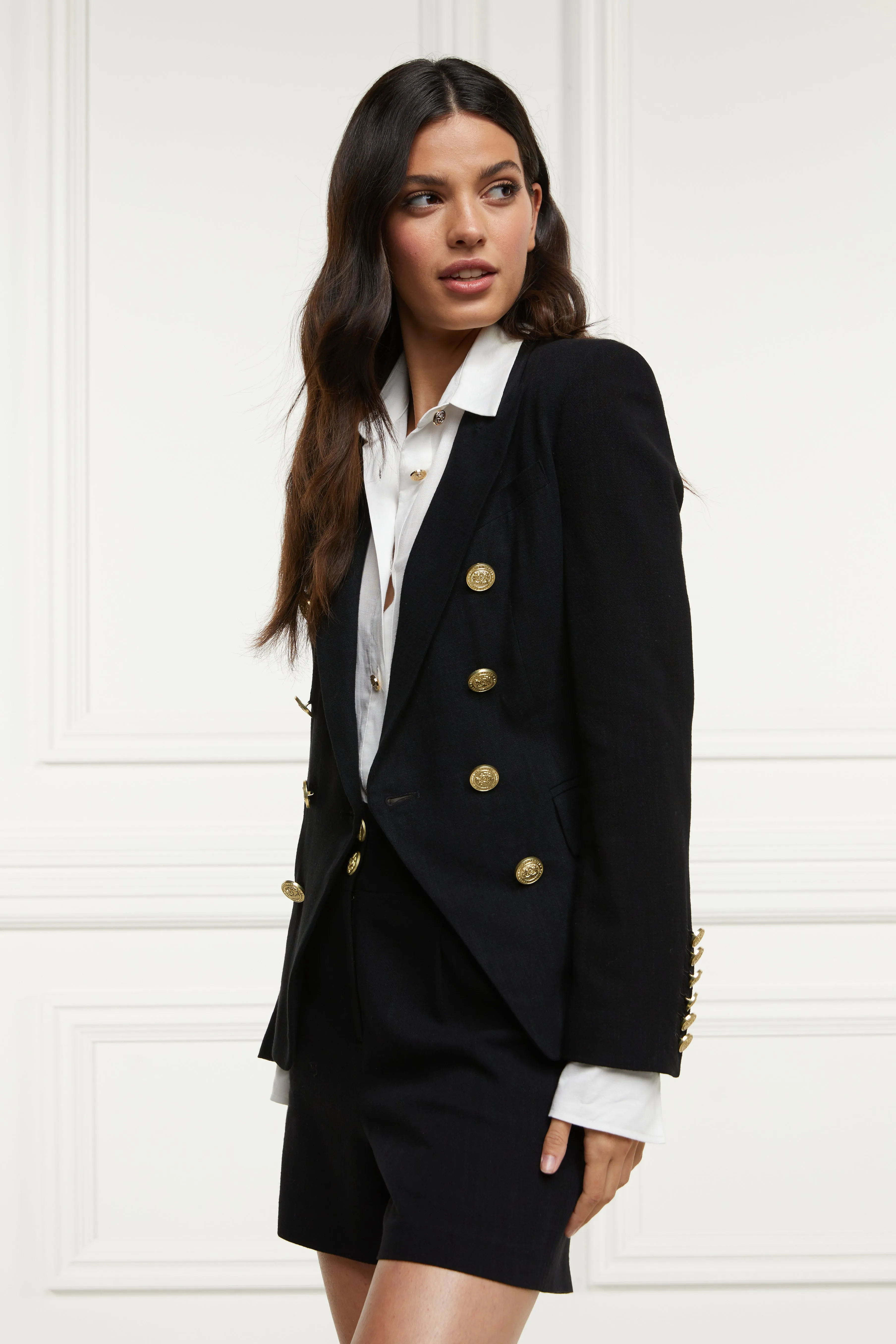 Knightsbridge Blazer (Black Linen)