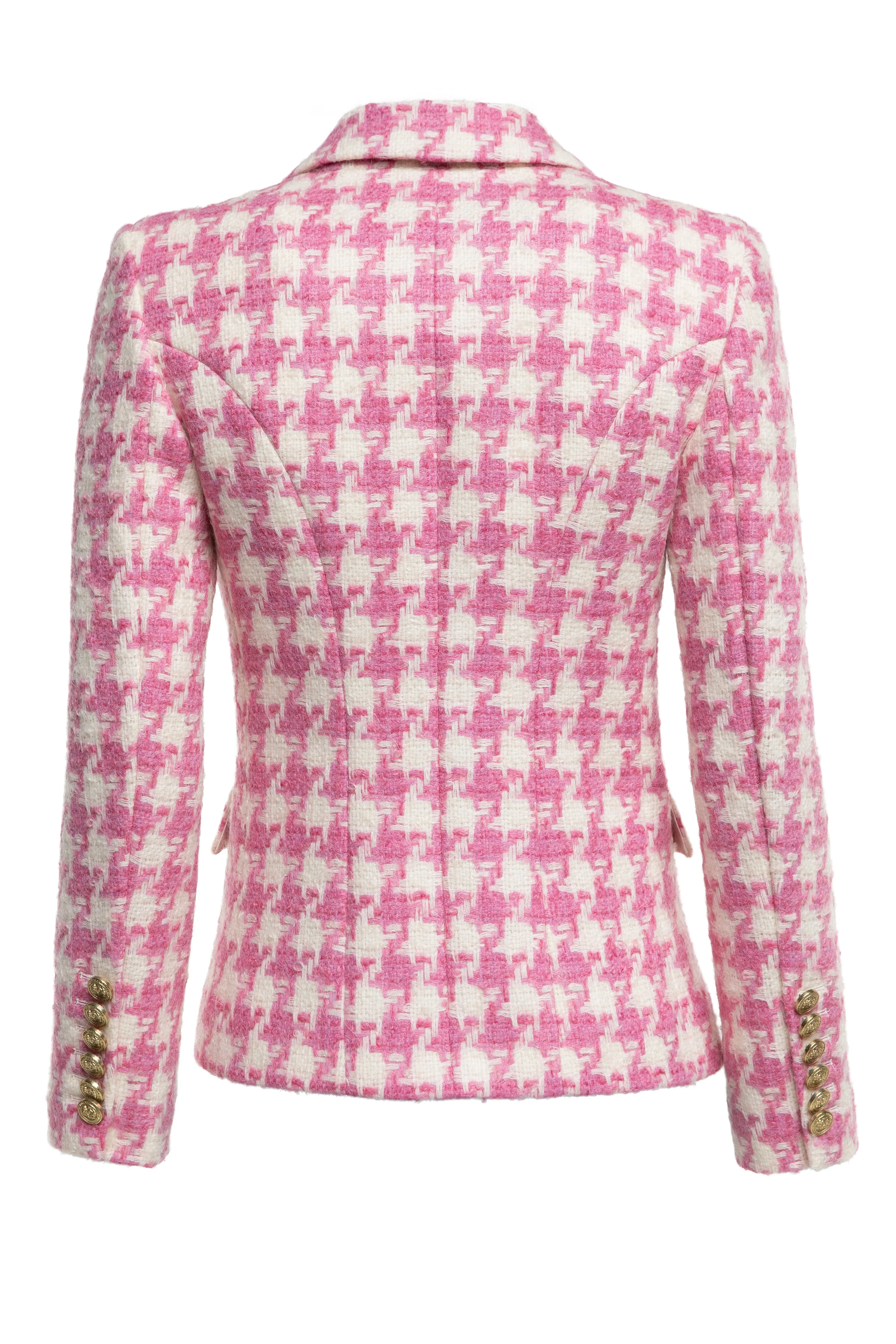 Knightsbridge Blazer (Pink Large Scale Houndstooth)