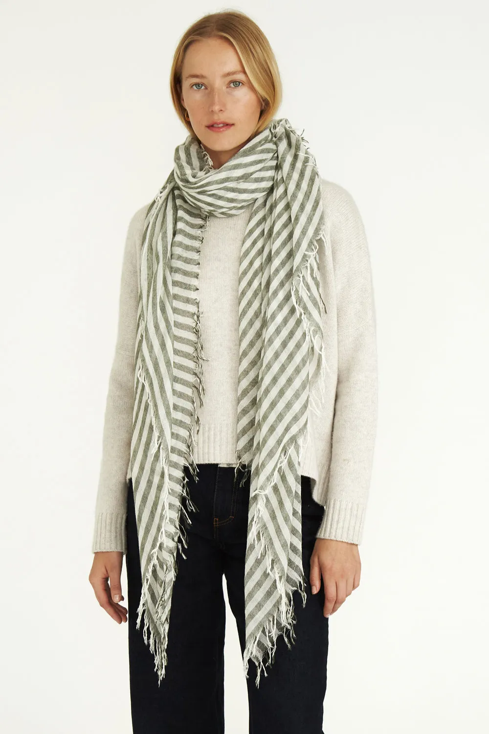 Kombu Linea Cashmere and Silk Scarf