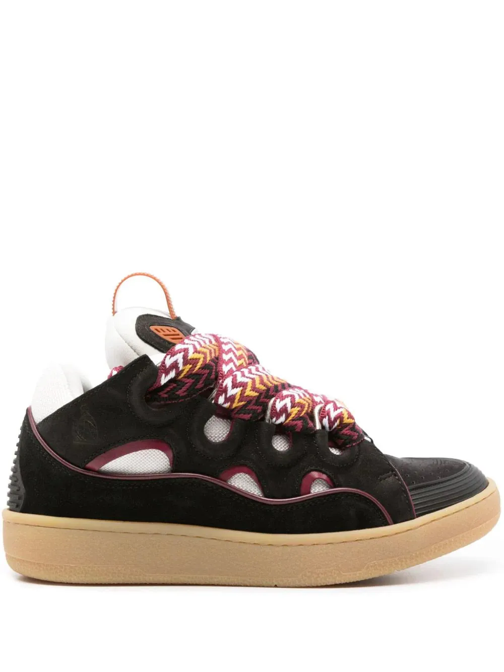 LANVIN - Curb Sneaker in Black/Purple