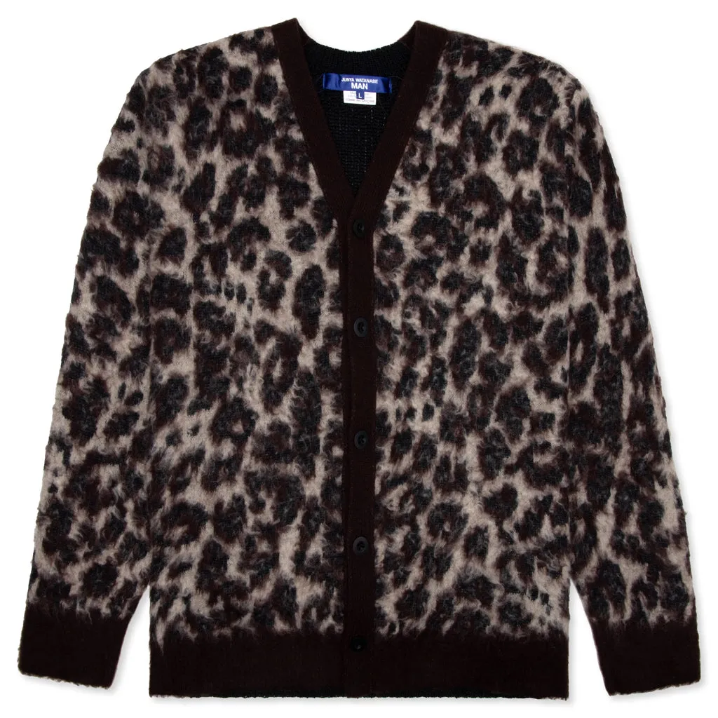 Leopard Cardigan - Brown/Black