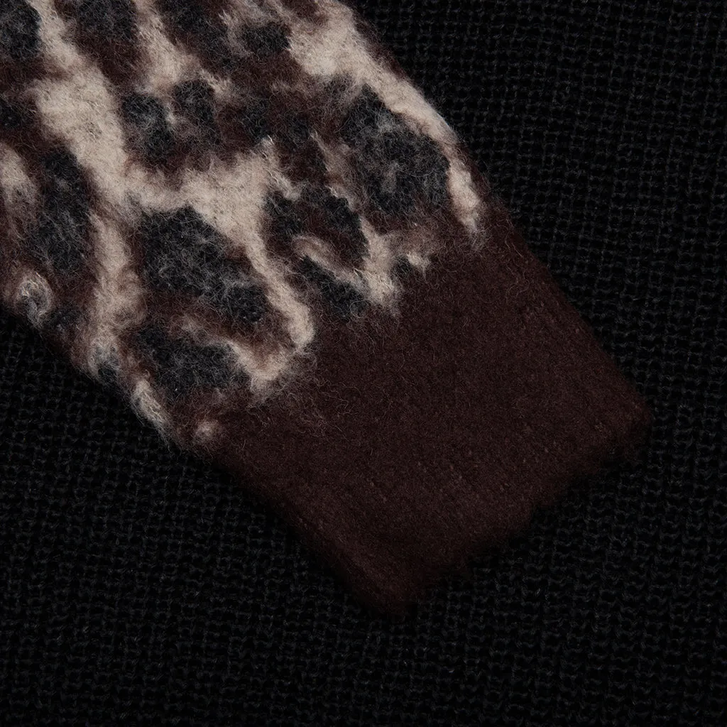 Leopard Cardigan - Brown/Black