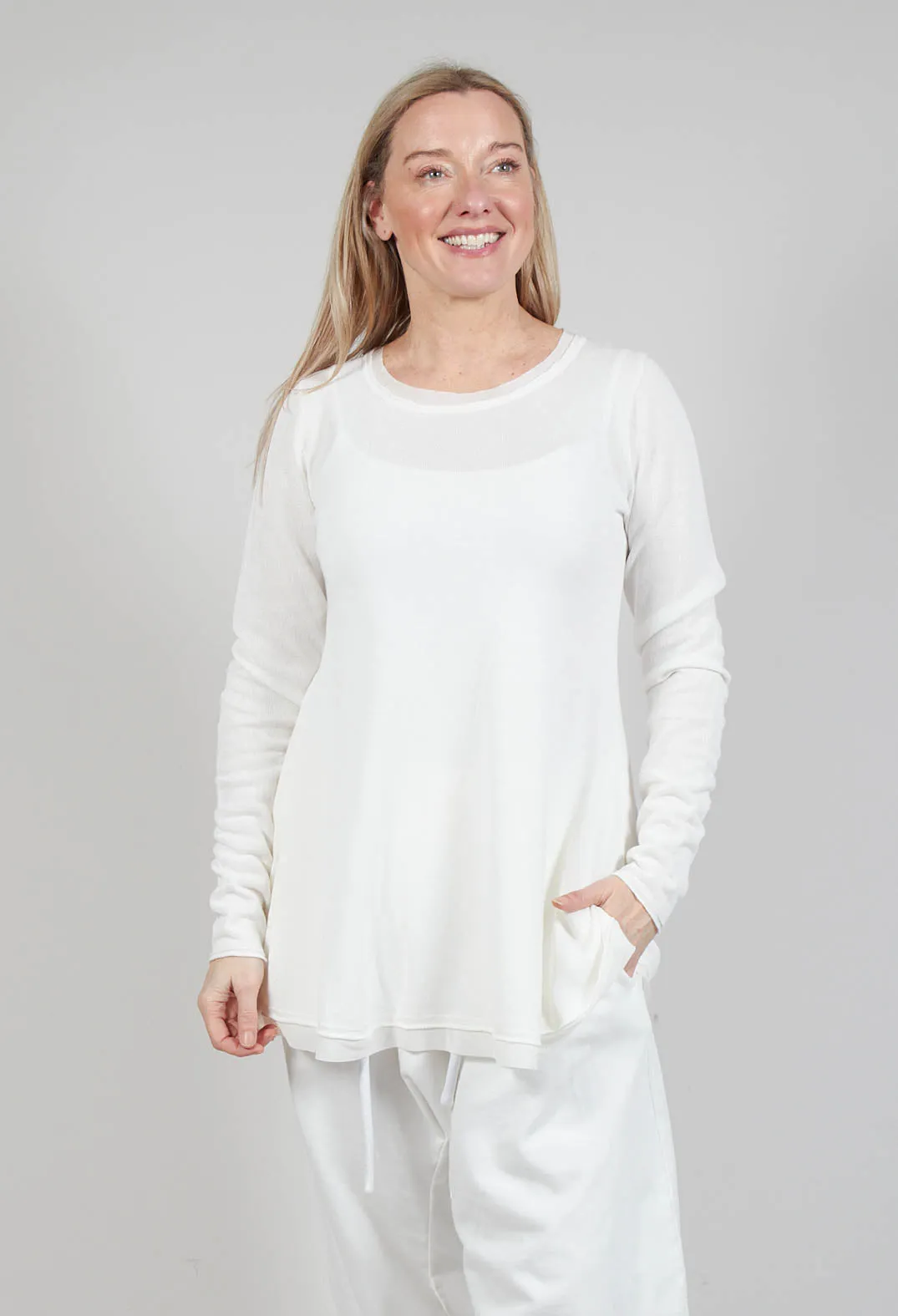 Lightweight Pullover in Starwhite