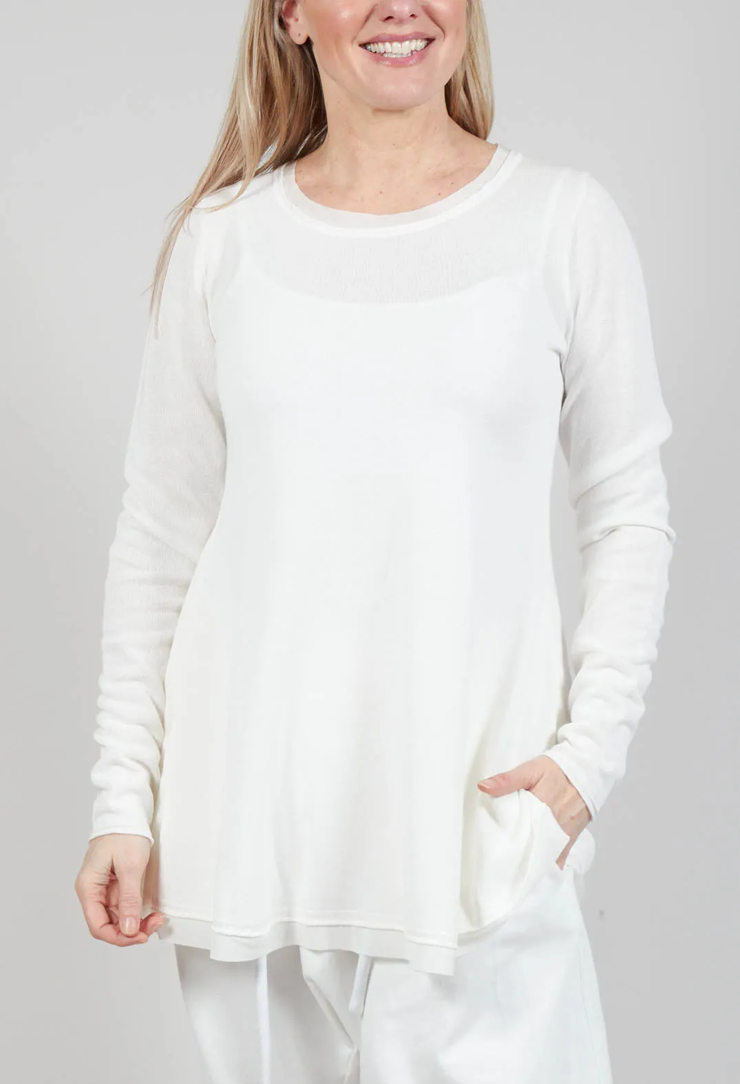 Lightweight Pullover in Starwhite