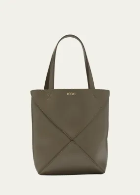 Loewe Puzzle Fold Mini Tote Bag in Shiny Leather