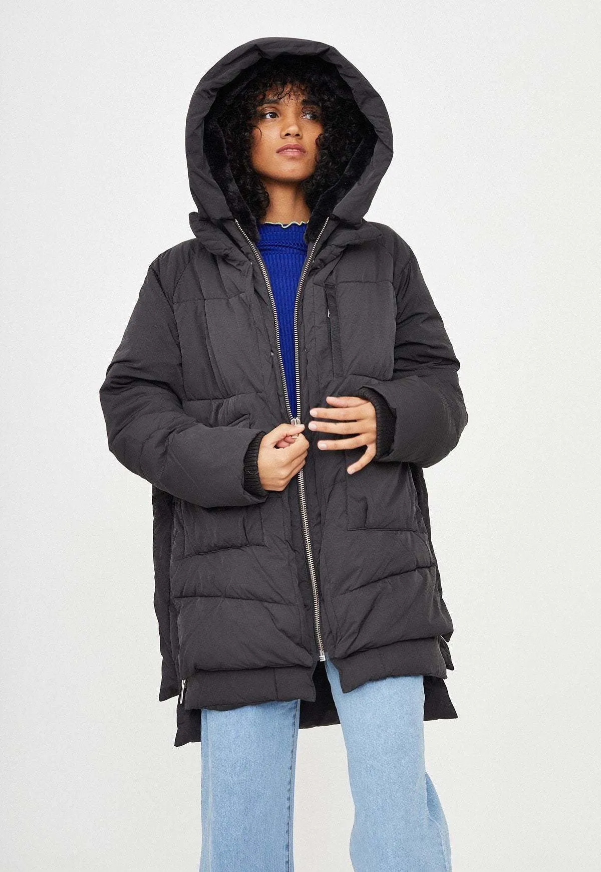 Lydon Faux Down Jacket - Black