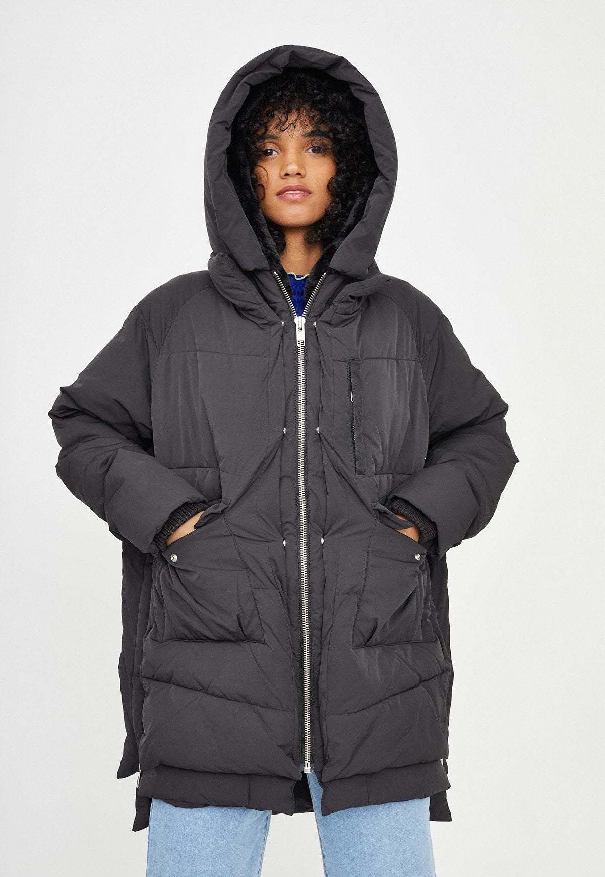 Lydon Faux Down Jacket - Black