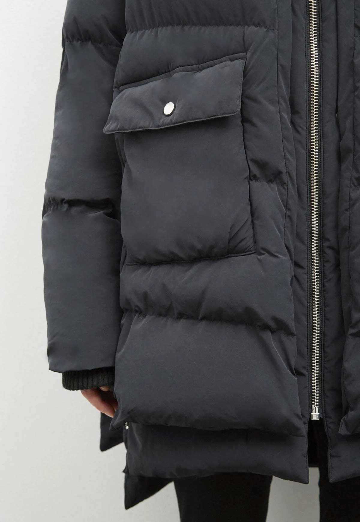 Lydon Faux Down Jacket - Black