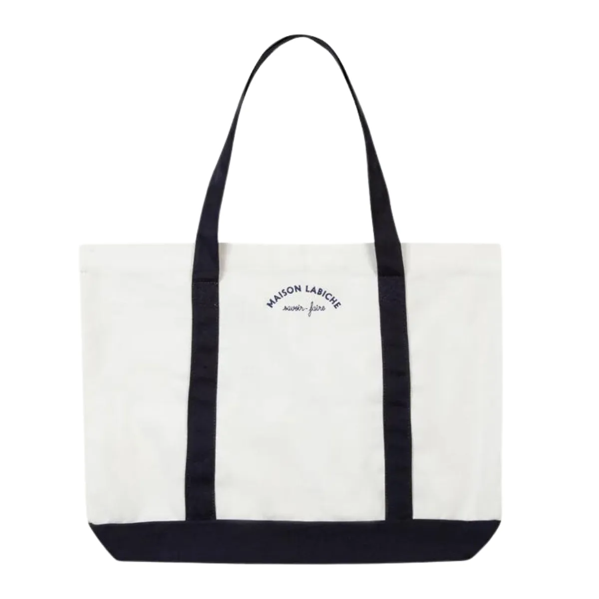 Maison Labiche   Cruise Ozanam Savoir Faire Tote Bag Off White Navy