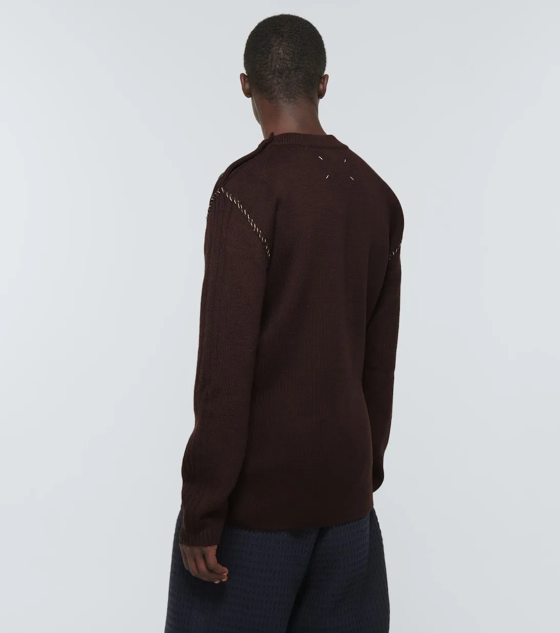 Maison Margiela  |Crew Neck Pullovers Wool Long Sleeves Plain Designers