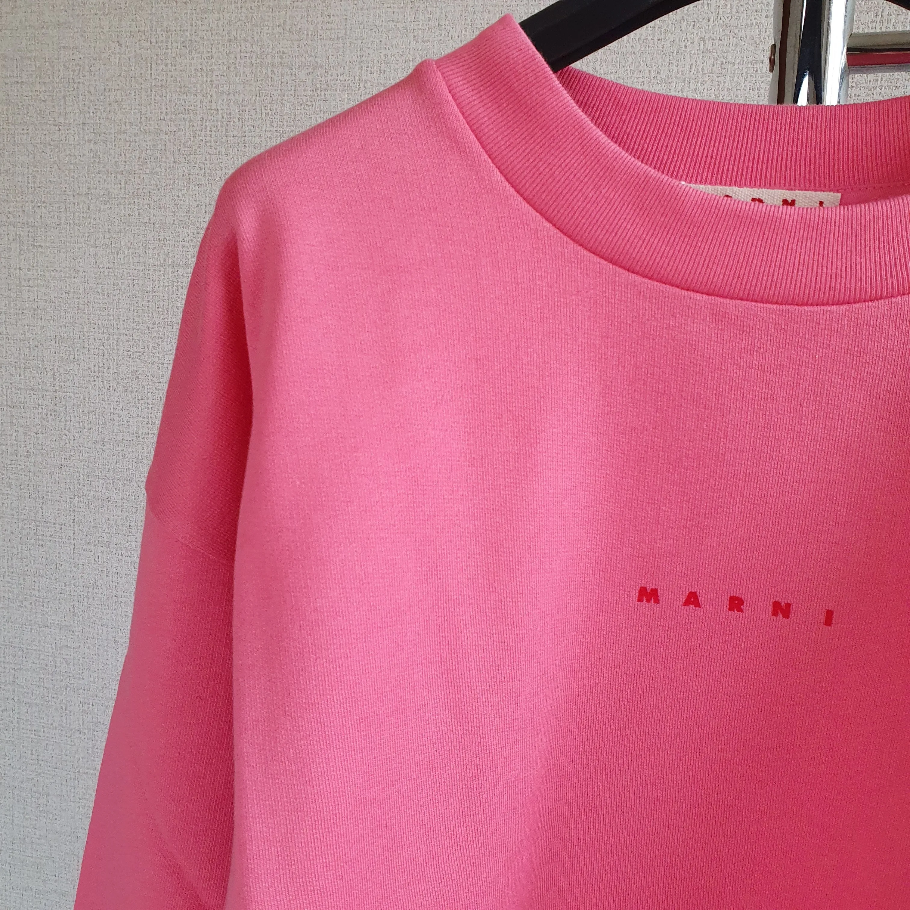 MARNI  |Crew Neck Pullovers Long Sleeves Plain Cotton Logo Designers