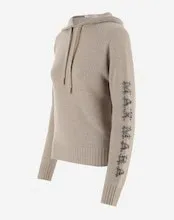 MaxMara  |Casual Style Wool Blended Fabrics Long Sleeves Plain