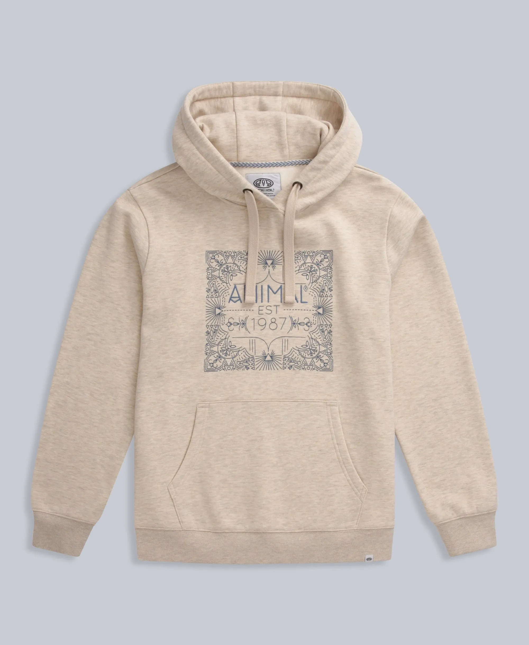 Maya Womens Graphic Hoodie - Light Beige