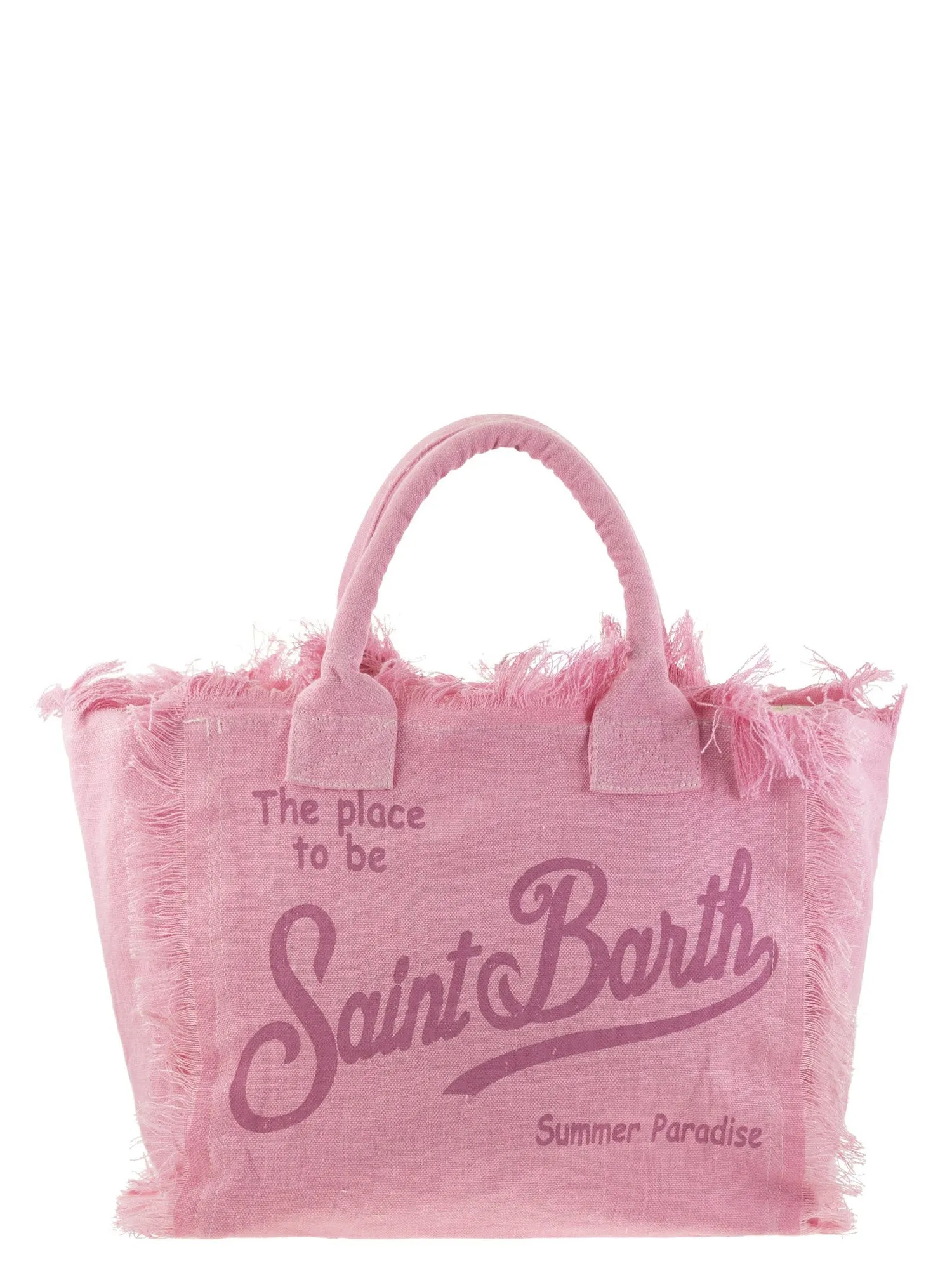 Mc2 Saint Barth    Mc2 Saint Barth Vanity Linen Tote Bag With Embroidery