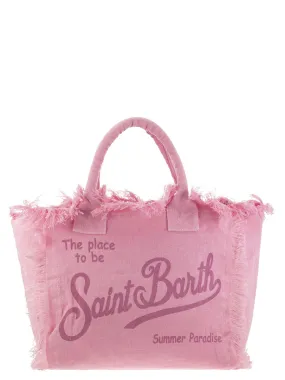 Mc2 Saint Barth    Mc2 Saint Barth Vanity Linen Tote Bag With Embroidery