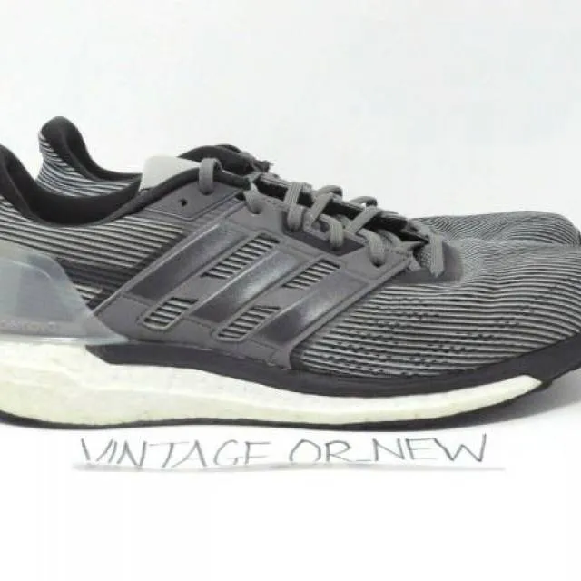 Men's adidas supernova grey two metallic running shoes bb3477 sz 13