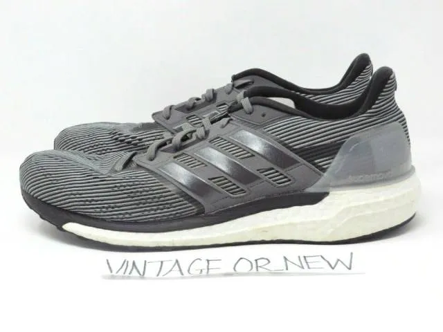 Men's adidas supernova grey two metallic running shoes bb3477 sz 13