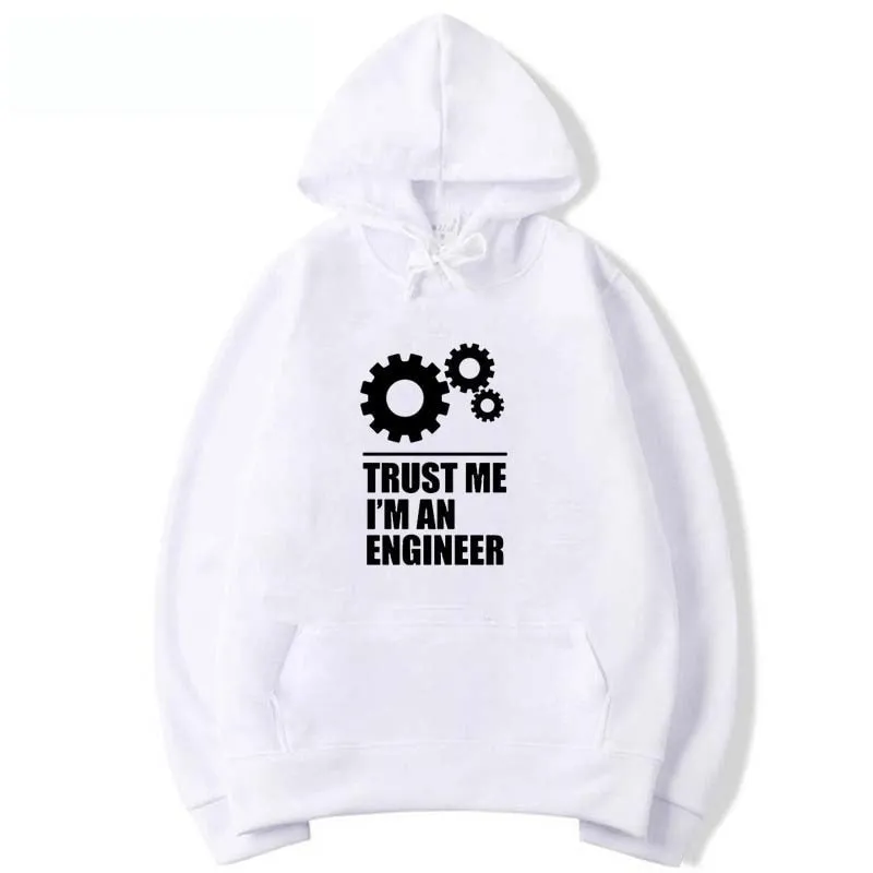 Men's Fashion Casual I AM AN ENGINEER Statement O-Neck Hoodies