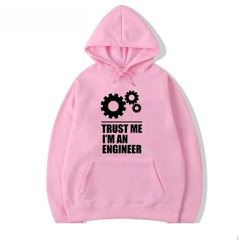 Men's Fashion Casual I AM AN ENGINEER Statement O-Neck Hoodies