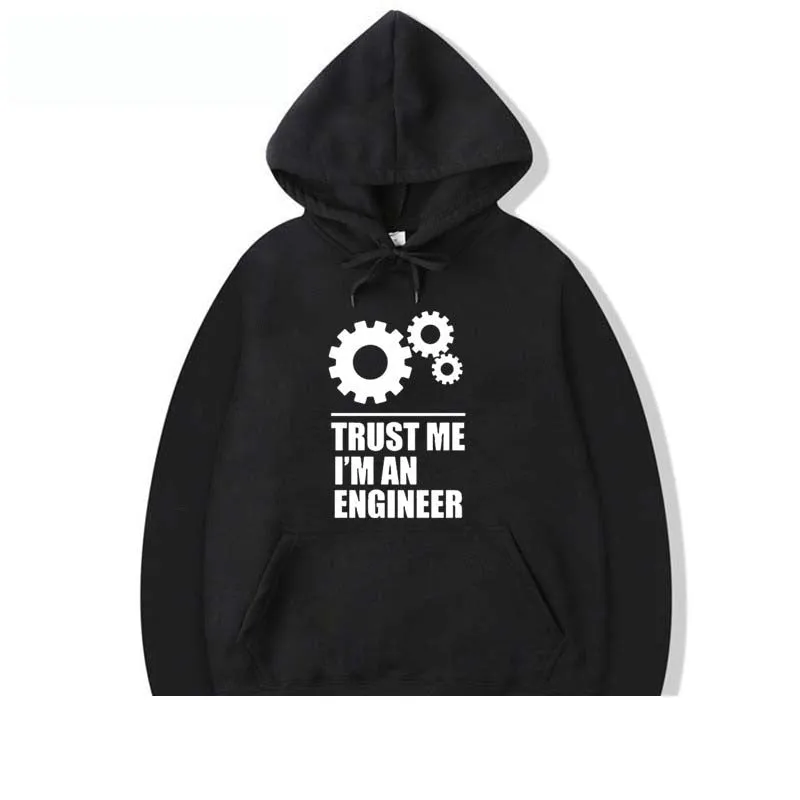 Men's Fashion Casual I AM AN ENGINEER Statement O-Neck Hoodies