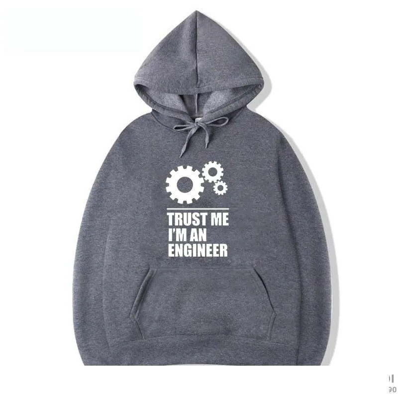 Men's Fashion Casual I AM AN ENGINEER Statement O-Neck Hoodies