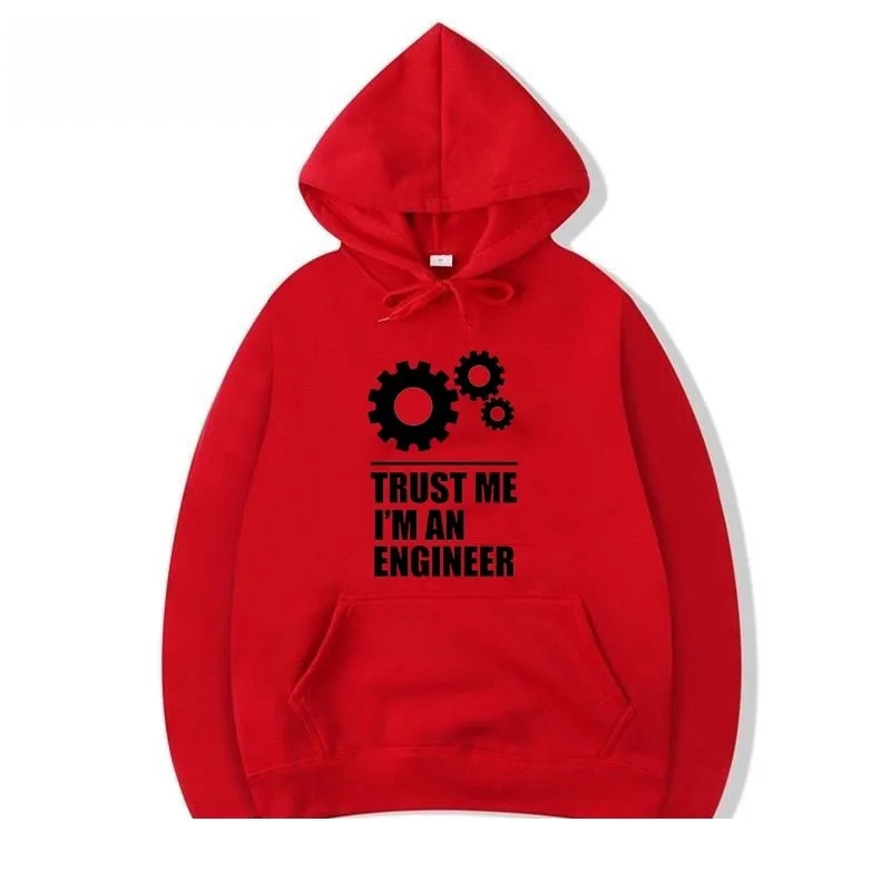 Men's Fashion Casual I AM AN ENGINEER Statement O-Neck Hoodies