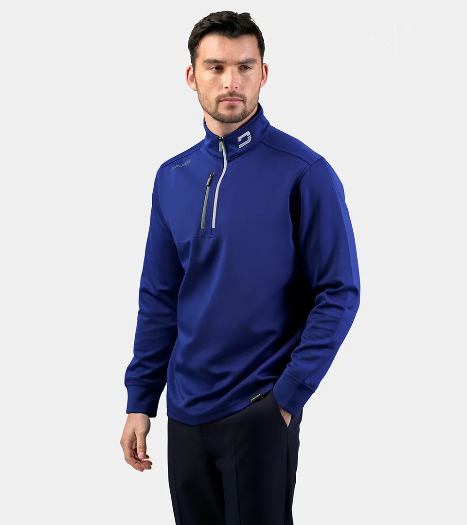 MEN'S ULTRA BLEND GOLF MIDLAYER 1/4 ZIP - BLUE