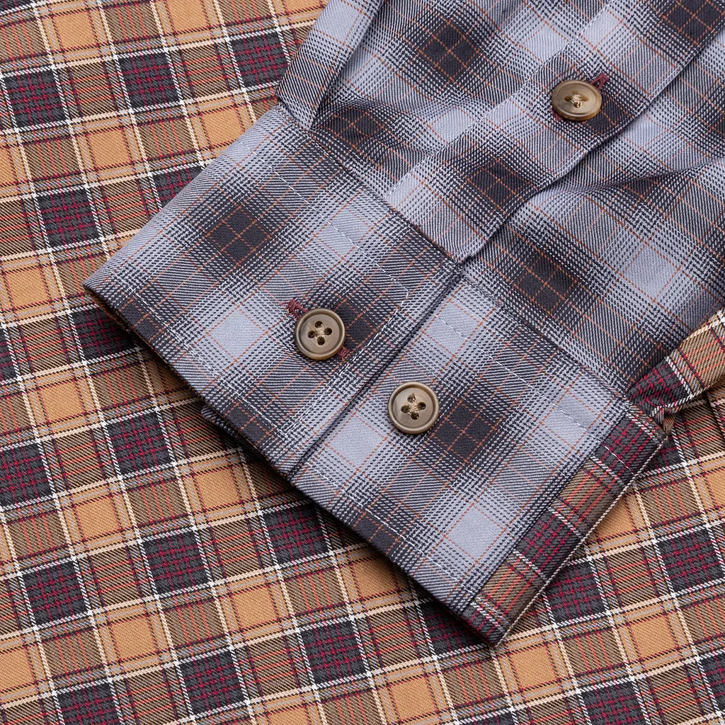 Mixed Checker Shirt - Mixed Checked Yellow