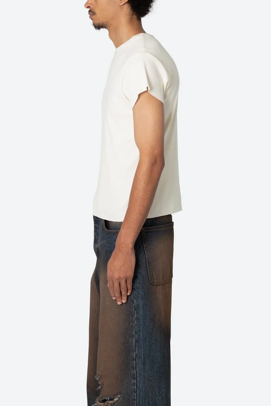 MNML  |Crew Neck Pullovers Street Style Plain Cotton Short Sleeves