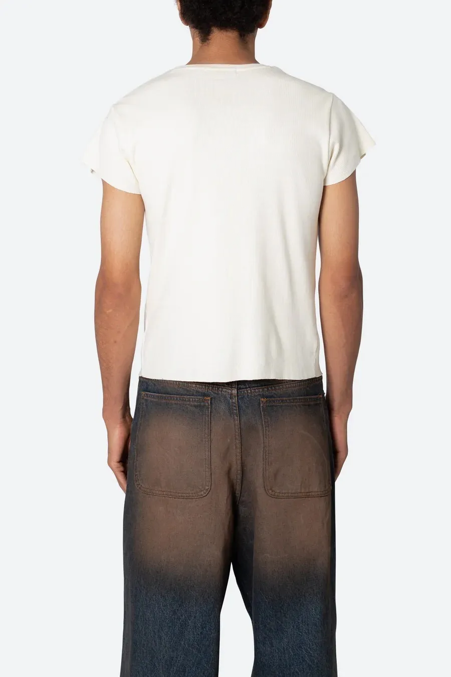 MNML  |Crew Neck Pullovers Street Style Plain Cotton Short Sleeves