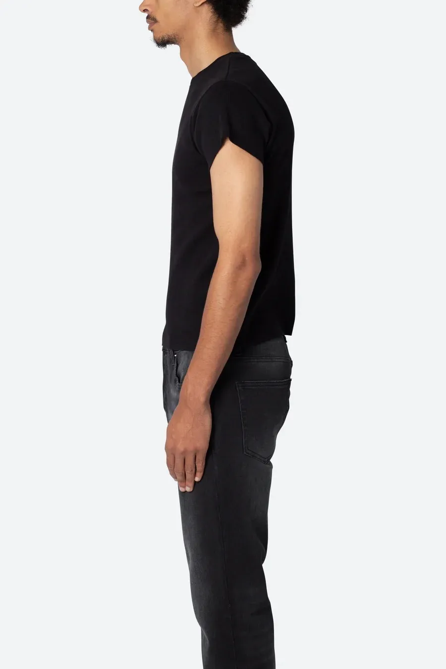 MNML  |Crew Neck Pullovers Street Style Plain Cotton Short Sleeves