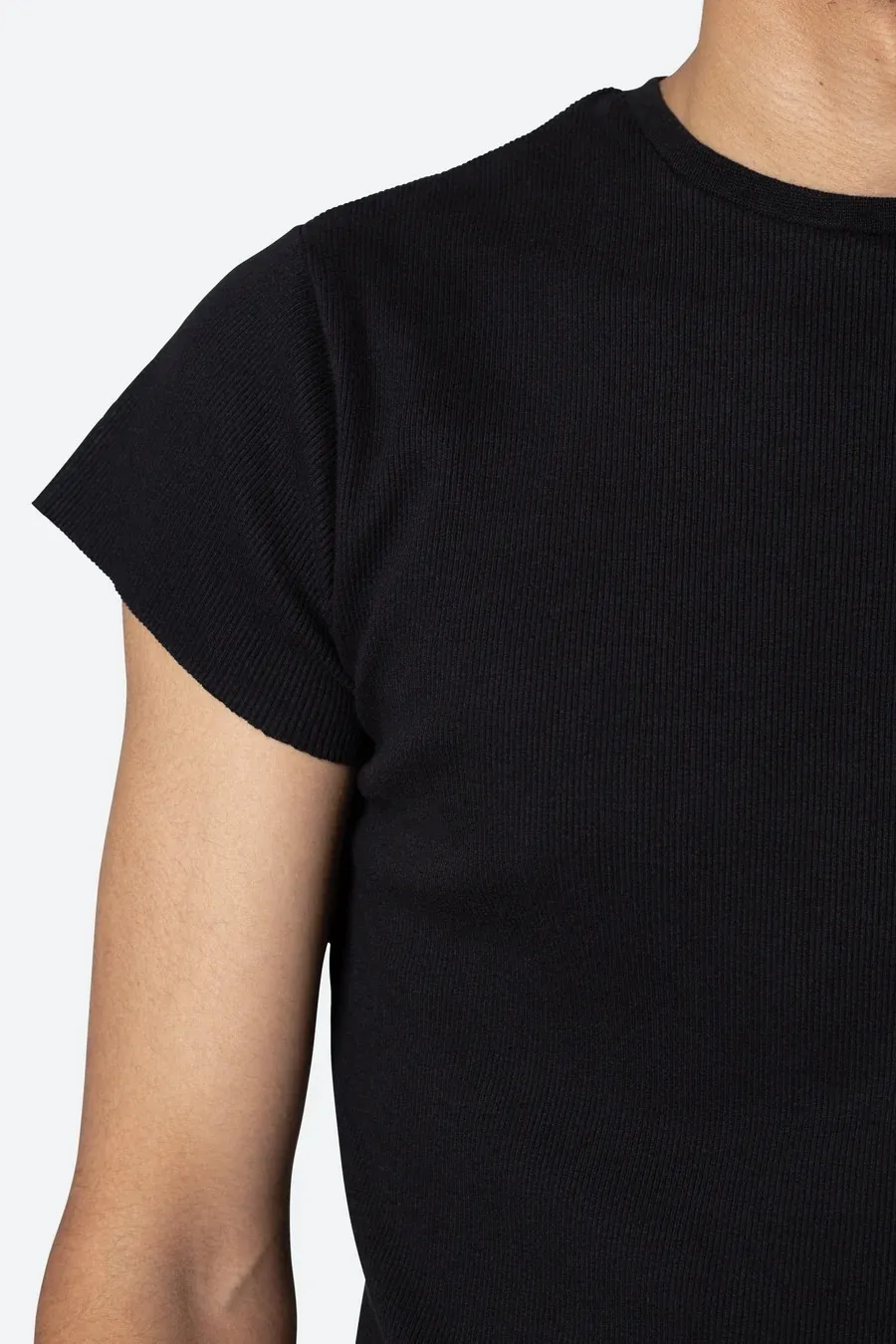 MNML  |Crew Neck Pullovers Street Style Plain Cotton Short Sleeves