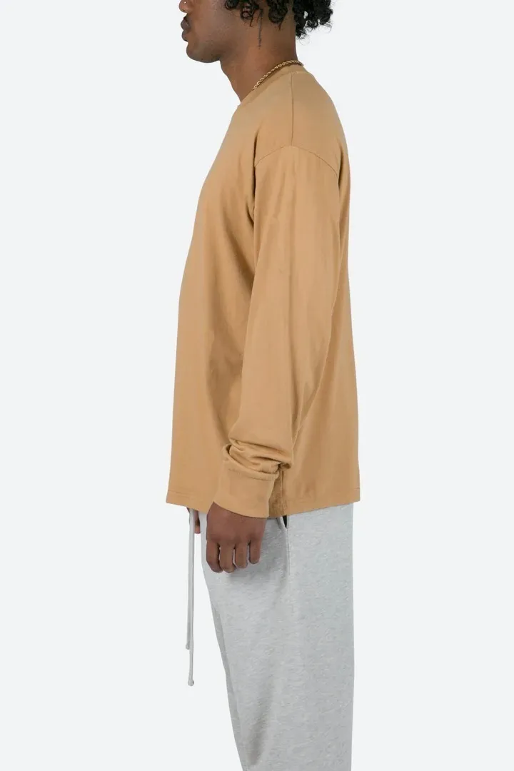 MNML  |Street Style Long Sleeves Plain Cotton Long Sleeve T-shirt