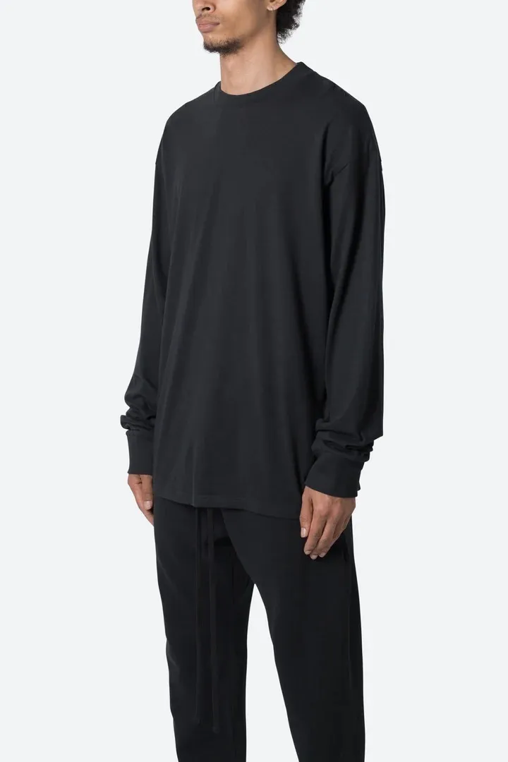 MNML  |Street Style Long Sleeves Plain Cotton Long Sleeve T-shirt