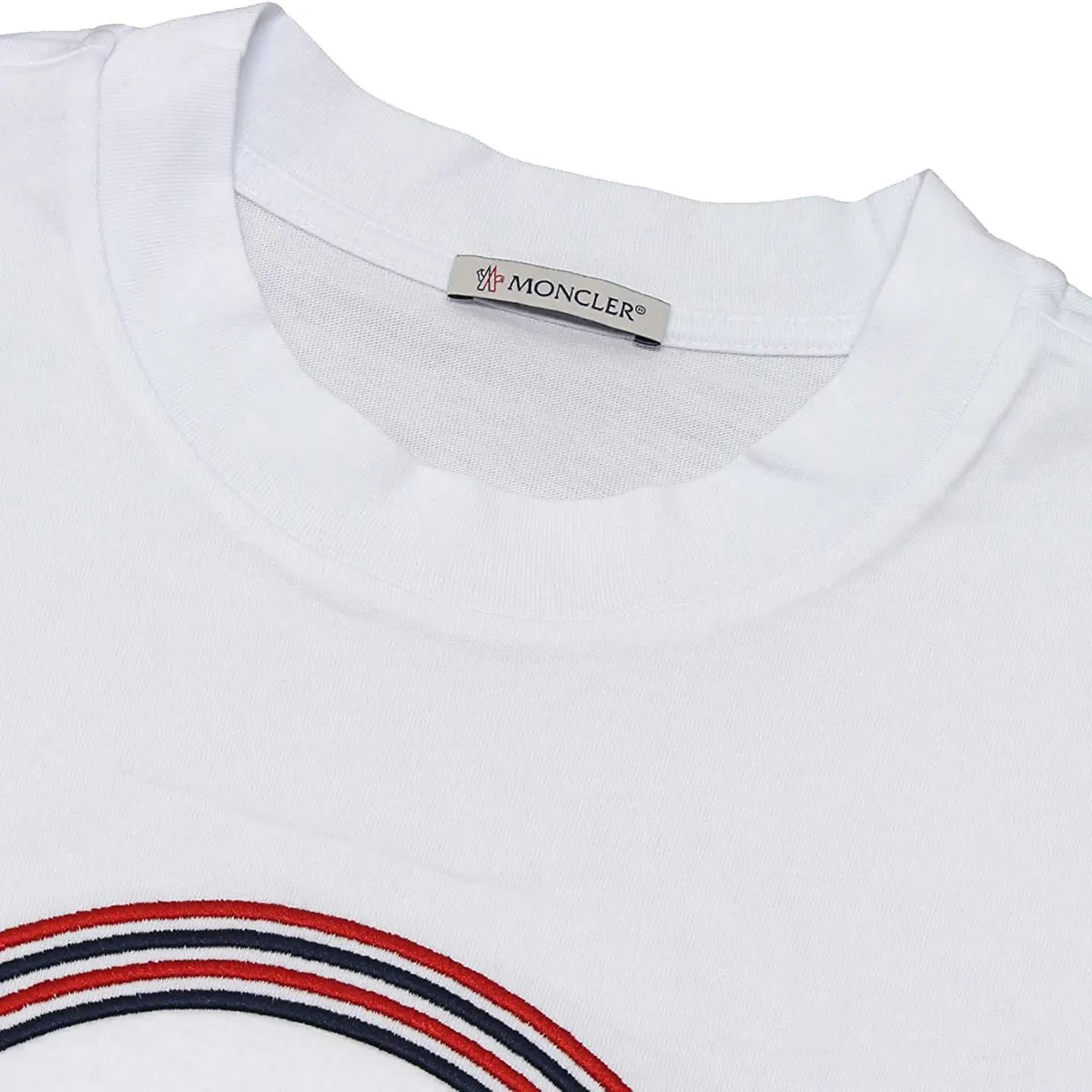 MONCLER  |Crew Neck Long Sleeves Plain Cotton Long Sleeve T-shirt Logo