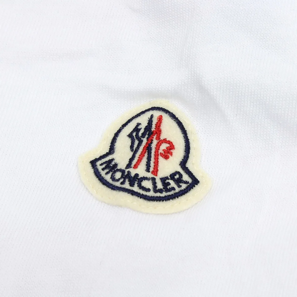 MONCLER  |Crew Neck Long Sleeves Plain Cotton Long Sleeve T-shirt Logo