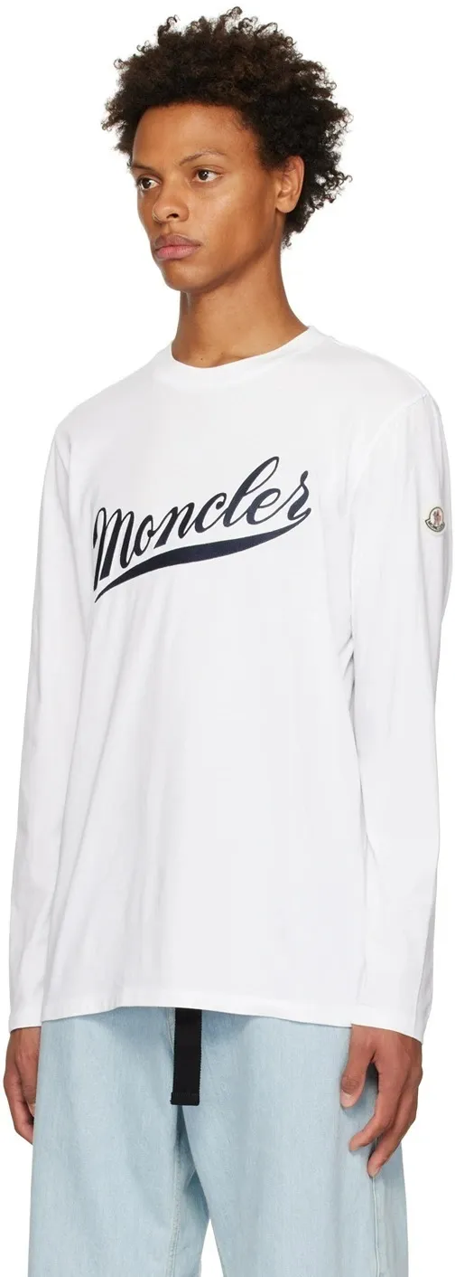 MONCLER  |Crew Neck Long Sleeves Plain Cotton Long Sleeve T-shirt