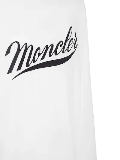 MONCLER  |Crew Neck Long Sleeves Plain Cotton Long Sleeve T-shirt