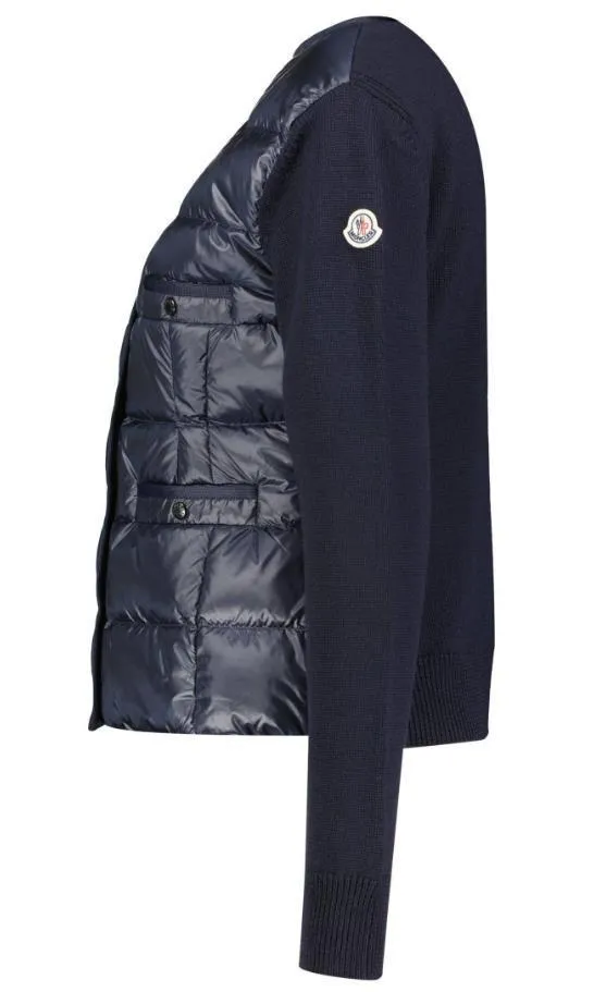 MONCLER  |Crew Neck Wool Long Sleeves Elegant Style