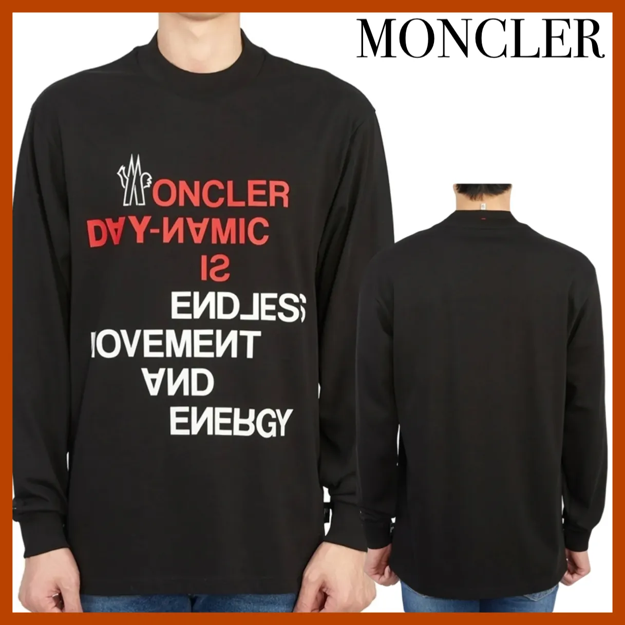 MONCLER  |Street Style Long Sleeves Cotton Long Sleeve T-shirt Logo