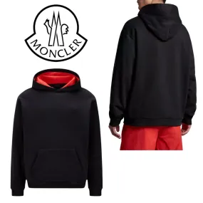 MONCLER  |Street Style Long Sleeves Plain Logos on the Sleeves Logo