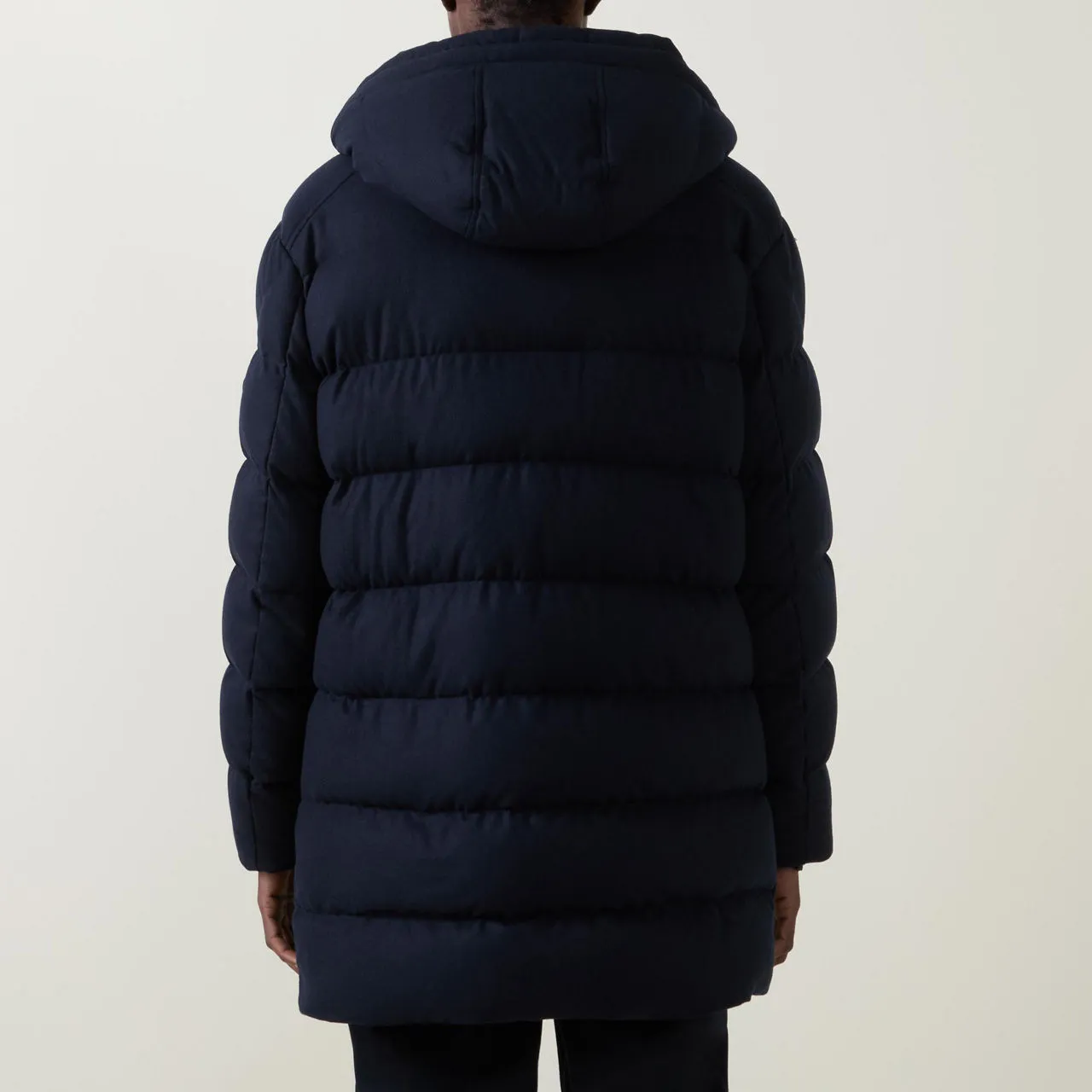 MONCLER Talamini Longline Down Jacket - Navy